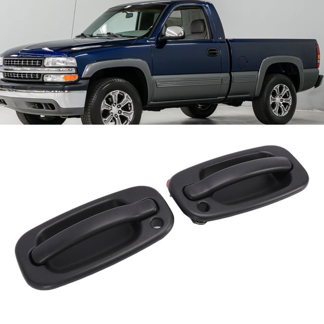Manijas De Puerta Exterior Delantera Izquierda Derecha Con Cerradura Y Llaves 15298924 Reemplazo Para Silverado 1500 2500 3500