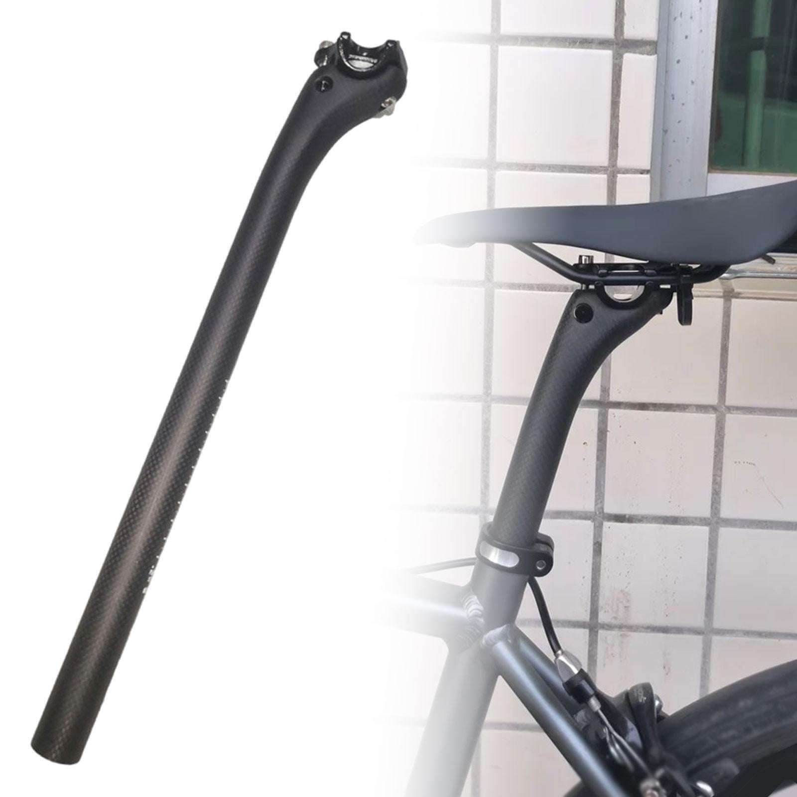 DYNWAVECA Fibre de Carbone Siege de Velo Post Siege Velo Pieces Mat Finition Equipement de Velo de Route Siege de Velo Post Siege Tube 25 4 Mm