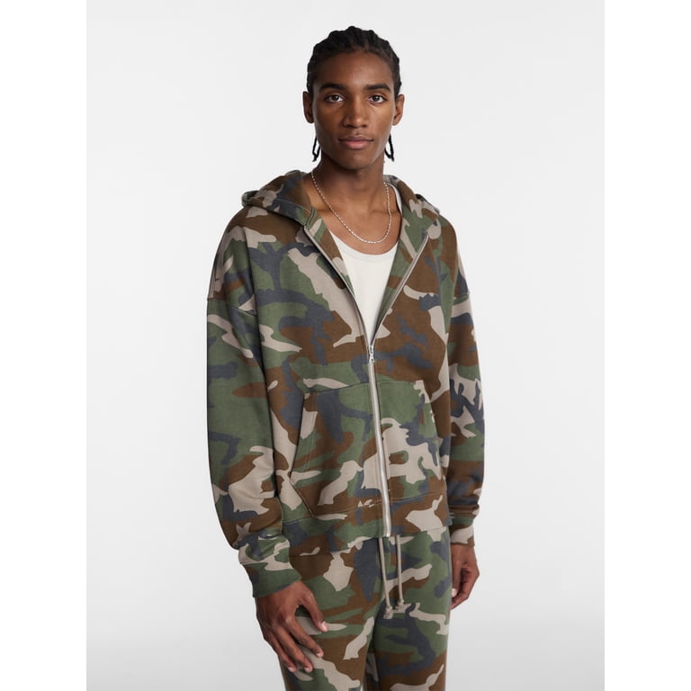 No Boundaries Men's Zip Hoodie with Long Sleeves photo 2