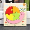thumbnail image 1 of Wooden Jigsaw Puzzles For Toddlers Animal Puzzle Jigsaw Set Early Learning Baby Kids Educational Toys Gifts, 1 of 5