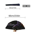 thumbnail image 4 of Eyes of Wakanda-theme Folding Fan Chinese Fan Hand Polyester Foldable Fan Fans for Dancing Party Home Suitable for Home, Office, Party, 4 of 6