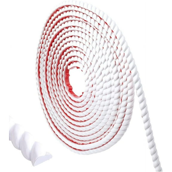 Flexible Molding Trim 16.4Ftx0.6in Peel and Stick Self Adhesive Waterproof Paintable Wall Mirror Corner Edge Tile Trim for Floor Furniture Baseboard Countertop Border Decor Door Cabinet