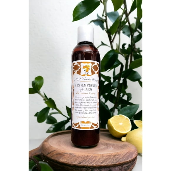 BLACK SOAP BODY WASH | for OILY ACNE - 8 oz.