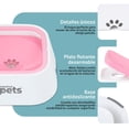 thumbnail image 3 of Plato Antisalpicaduras ESQUIMAL Rosa Blanco 1.5 LTS Dispensador de Agua para Perro, 3 of 7