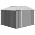 thumbnail image 2 of RONSHIN 8x8FT Outdoor Storage Shed, Large Steel Utility Tool Shed, Garden/Patio/Lawn/Poolside Metal Storage, 2 of 7
