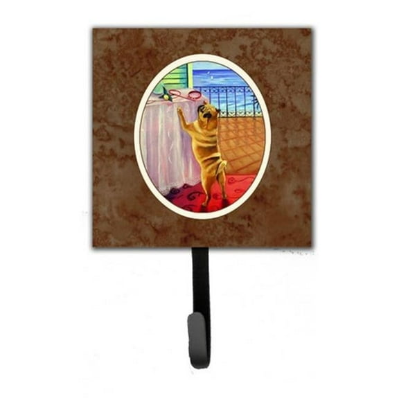 Helping Himself Fawn Pug Leash or Key Holder