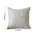 thumbnail image 2 of Tunhigl Luxury Chenille Sofa Pillow Cushion, Decorative Pillows for Living Room and Bed, Soft Back Support, Elegant Home Decor Gray, 2 of 7