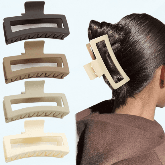 Extra Large Claw Clips for Thick and Long Hair 5 inch Big Hair Claw Clips for Women Girls 90's Non-slip Jumbo Claw Clips Strong Hold XXL Giant Hair Clamps