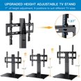 Universal Swivel TV Stand for 2655 inch TVs Height Adjustable Table