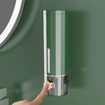 thumbnail image 2 of Press-Type Liquid Soap Dispenser Wall Mounted Hands Sanitizer Storage Box(Dark Green), 2 of 8