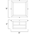 thumbnail image 2 of Maxim Coldwater Two Light 9-Inch Outdoor Flush Mount - Burnished - 4059HOBU, 2 of 2