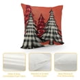 thumbnail image 4 of COMIO Watercolor Christmas Tree Pillow Covers Red Black White Buffalo Plaid Decorative Pillow Cases Xmas Holiday Square Throw Pillows Home Decor For Sofa Couch Bedroom Porch Outdoor, 4 of 5