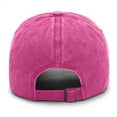 thumbnail image 4 of Cancer Awareness Hat Adjustable Pink Ribbon Embroidered Baseball Cap Cancer Gifts for Woman Casual and Versatile Denim Baseball Cap Everyday Work Outdoor Ports(Hot Pink), 4 of 4