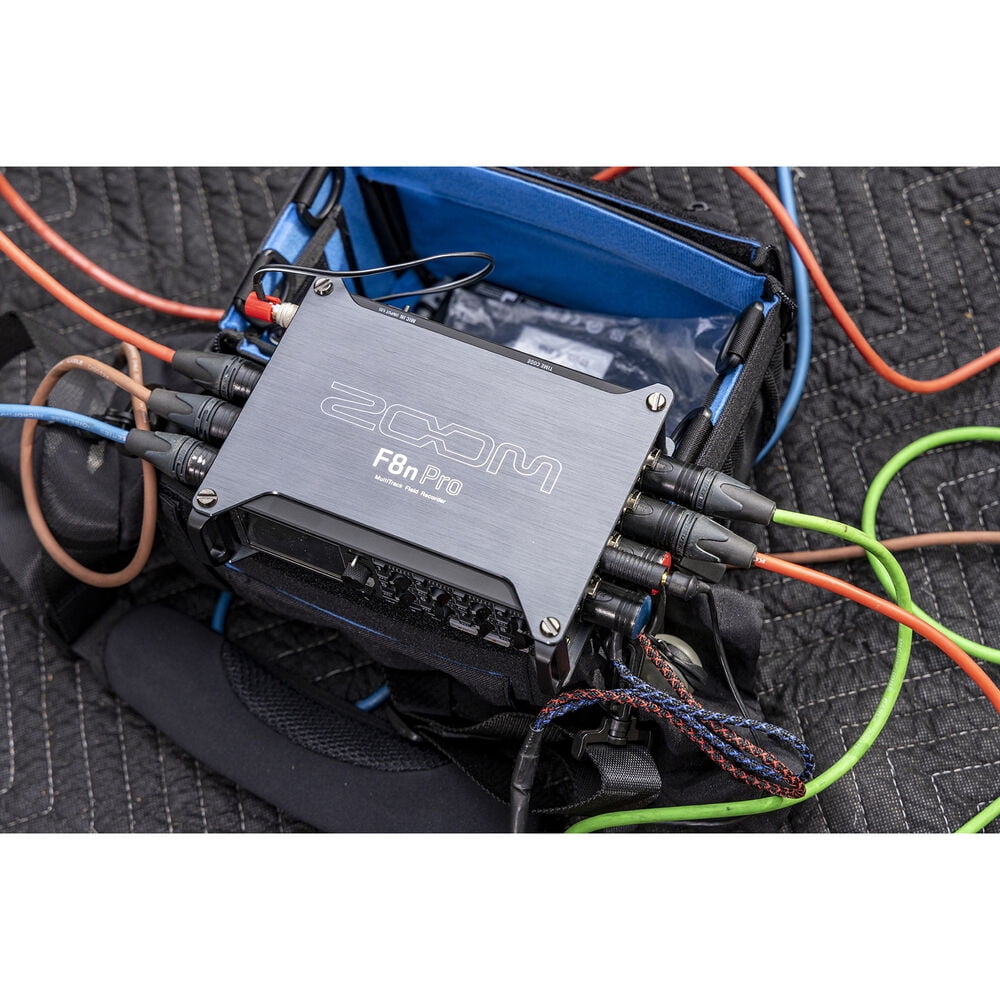 Zoom F8n Pro MultiTrack Field Recorder Bundles with 2x Zoom ZDM-1 Podcast Mic Pack + Batteries + Memory Cards