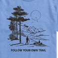 thumbnail image 2 of Instant Message - Follow Your Own Trail - Men's Short Sleeve Graphic T-Shirt, 2 of 6