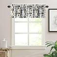 thumbnail image 5 of Coffee Curtain Valance Vintage Cup Coffee Beans Simple Design Curtain Valance for Kitchen Bedroom Living Room Decor 54"x18", 5 of 5