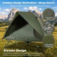 thumbnail image 2 of Biotree 2-Person Foldable Off-Ground Camping Cot Tent with Pop Up Shelter and Wheeled Carry Bag, Green, 2 of 10
