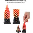 thumbnail image 4 of duomi-Spiral Cone Fidget Toy 3D Printed Impossible Pyramid Passthrough Sculpture (3PCS): Mini Creative Design for Anxiety Relief - Suitable for Desktop Display, Pocket Carry - Great Gift for Kids and, 4 of 4