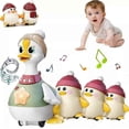 thumbnail image 1 of Baby Toy Swing Duck Toy Cartoon Press Vehicles Glide Animal Inertia Pull Back Cars Early Education Toys for Toddlers, 1 of 5