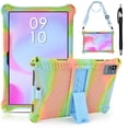 thumbnail image 1 of Funda para tablet DETUOSI Okaysea de 10.1 pulgadas con lápiz capacitivo y correa, color naranja, 1 of 6