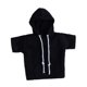 thumbnail image 3 of Sudadera con capucha para hombre a escala 1/12, ropa resistente, juguete decorativo para muñeca de 6 pulgadas, ropa de moda. Negro, 3 of 9