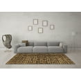 thumbnail image 3 of Ahgly Company Indoor Square Abstract Brown Modern Area Rugs, 8' Square, 3 of 4