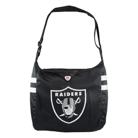 Nfl Team Fabric - NFL Oakland Raiders Team Jersey Tote Bag Cross Fabric Bag Teal Black