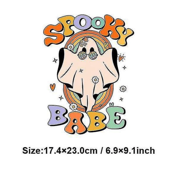 Parches de Bad Witch, transferencia de calor para Halloween, pegatinas de hierro para calcomanías para ropa, parche, insignia blanca y negra, Diy para camisetas, mochilas