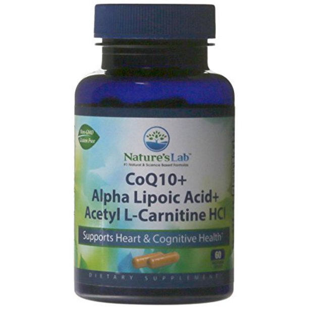 Nature's Lab CoQ10 Alpha Lipoic Acid Acetyl LCarnitine HCL Supplement
