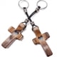 thumbnail image 2 of 4 Llaveros de Madera de Nogal en Forma de , de Mano, para Aliviar el Estrés con la Punta de los Dedos, Regalo de Bolsillo., 2 of 5