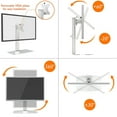 thumbnail image 4 of Single Monitor Arm for 17"-27"Screen Heavy Duty Desk Monitor Mount Weight Capacity 13.2lbs, 4 of 8