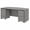 Platinum Gray-Platin, variant on Studio C 72W Bow Front Desk with File Cabinets in White - Engineered Wood