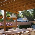 thumbnail image 5 of 18" Outdoor Pendant Light Fixture, Adjustable Mini Hanging Barn-Style Ceiling Light in Grey Aluminum, LED-Compatible Downlight, Weather and Rust Resistant, 5 of 5