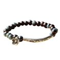 thumbnail image 4 of Bracelet en Forme de Perles Multicolores pour Femmes avec Couture en Métal, 4 of 9