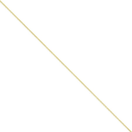 14kt Yellow Gold 1.40mm Diamond-Cut Cable Chain