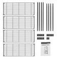 thumbnail image 6 of 4 Shelf Metal Wire Shelving Rack Holder Adjustable Storage Unit Organizer Black, 6 of 9