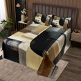 thumbnail image 2 of Erosebridal Vintage Abstract Coverlet Set King, Geometric Stripes Bedding Set, Mid Century Bed Set, Breathable Room Decorative, 3pcs, 2 of 5