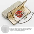 thumbnail image 3 of BCIIG Flower Pattern Travel Jewelry Case Organizer for Women, Small Portable Jewelry Storage Box with Zipper, Ideal for Necklace, Ring, Earring - Bridesmaid Gift White, 3 of 5
