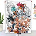 thumbnail image 1 of Dbs Goku Ssj Transformations White God Blue Red Kaioken Ultra Instinct Blanket, 1 of 3