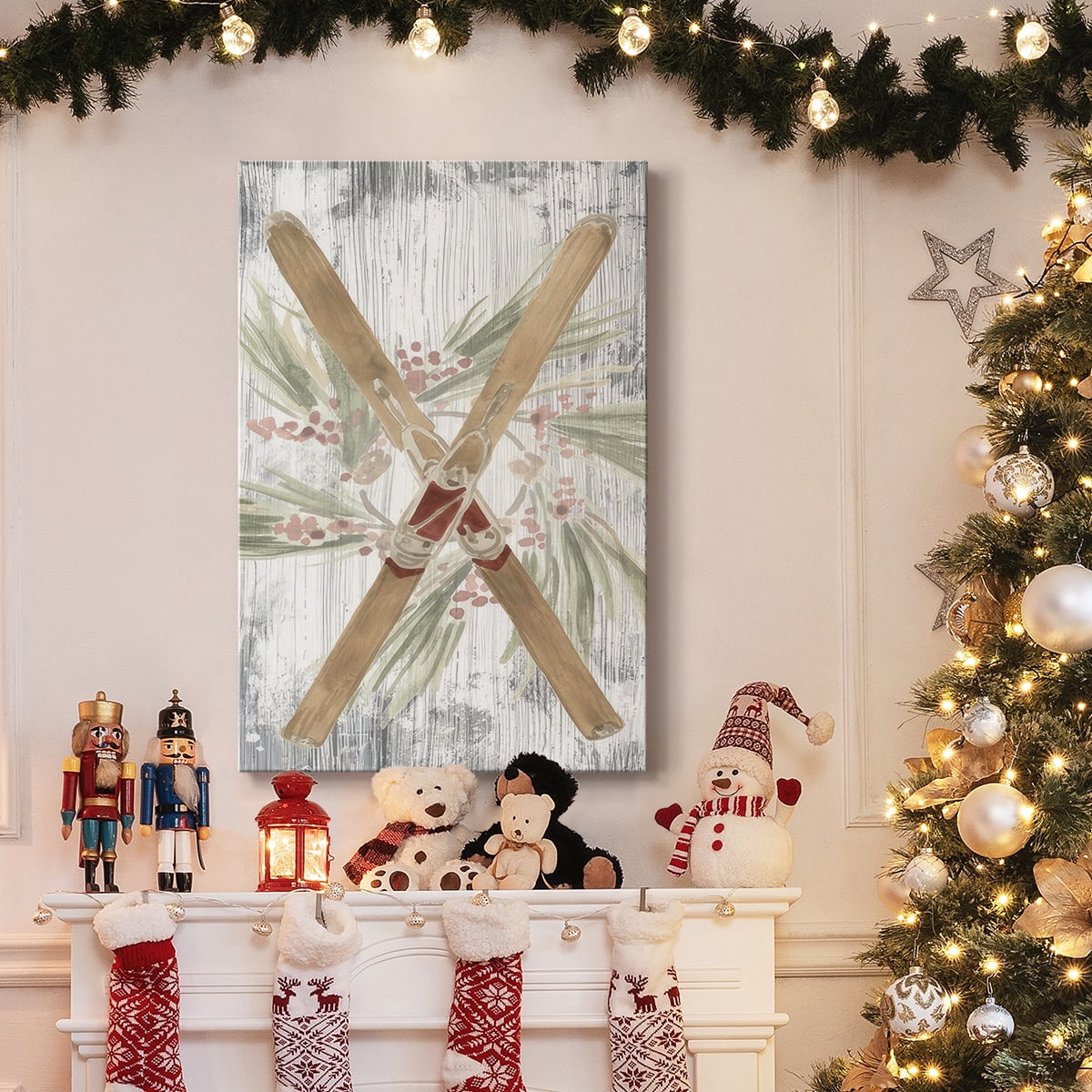 Pinecone Lodge Collection B- Gallery Wrapped Canvas
