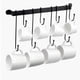 thumbnail image 1 of Coffee Mug Holder for Wall: 17-Inch Black Coffee Bar Cup Hanger Hooks - Hanging Coffee Cup Rack Storage Organizer 2Pcs, 1 of 5