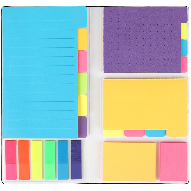 Sticky Notes Set, 402 Pcs Colored Divider Self-Stick Pads – Bundle for Planner Book Notes | School Office Supplies, Teachers Gifts & Rewards