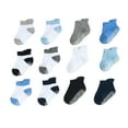 thumbnail image 1 of Qarigey 6 piezas de medias para niños, calcetines tobilleros transpirables antideslizantes con buena elasticidad, estilo Simple, buena artesanía, ropa Medias chico de color de mezcla pura 10-12, 1 of 6