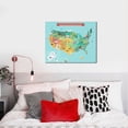 thumbnail image 4 of Lsque USA Tourist Map Print Wall Art – Decorative Picture for Living Room, Bedroom, and Office (Horizontal), 4 of 6