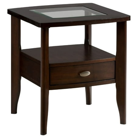 Bowery Hill Square End Table with Small Drawer in