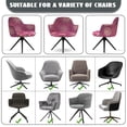 thumbnail image 6 of Whosucclay Boho Mandala Rose Print Swivel Armchair Accent Dining Chair Cover, Universal Curved Back Chair Slipcover for Home Office Dustproof Curved Back Armrests Chair Protector, 6 of 7