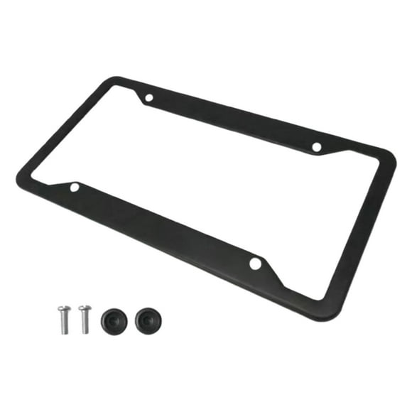 Cadre de Plaque d'Immatriculation en Acier Inoxydable Noir avec Construction Durable pour Montage avant Ou Arrière