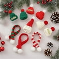 thumbnail image 6 of Clode Santa Hats for Crafts Christmas Hat Scarf Christmas Decorations Indoor Home Decor Ornaments Party Decorations for Women, 6 of 8