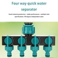 thumbnail image 4 of Inteprter Divisores de agua de 4 vías Conector de riego de jardín Accesorios Válvulas Reparación de grifo Distribuidor Invernadero Plantas en Jardín y Patio, 4 of 6