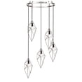 thumbnail image 6 of Woodbridge Lighting Lanning 5-Light Metal Chandelier in Satin Nickel, 6 of 7